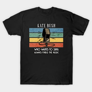 kate name / vintage microphone art T-Shirt